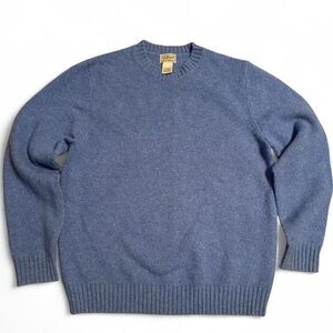L.L. Bean Men's Blue Wool Sweater